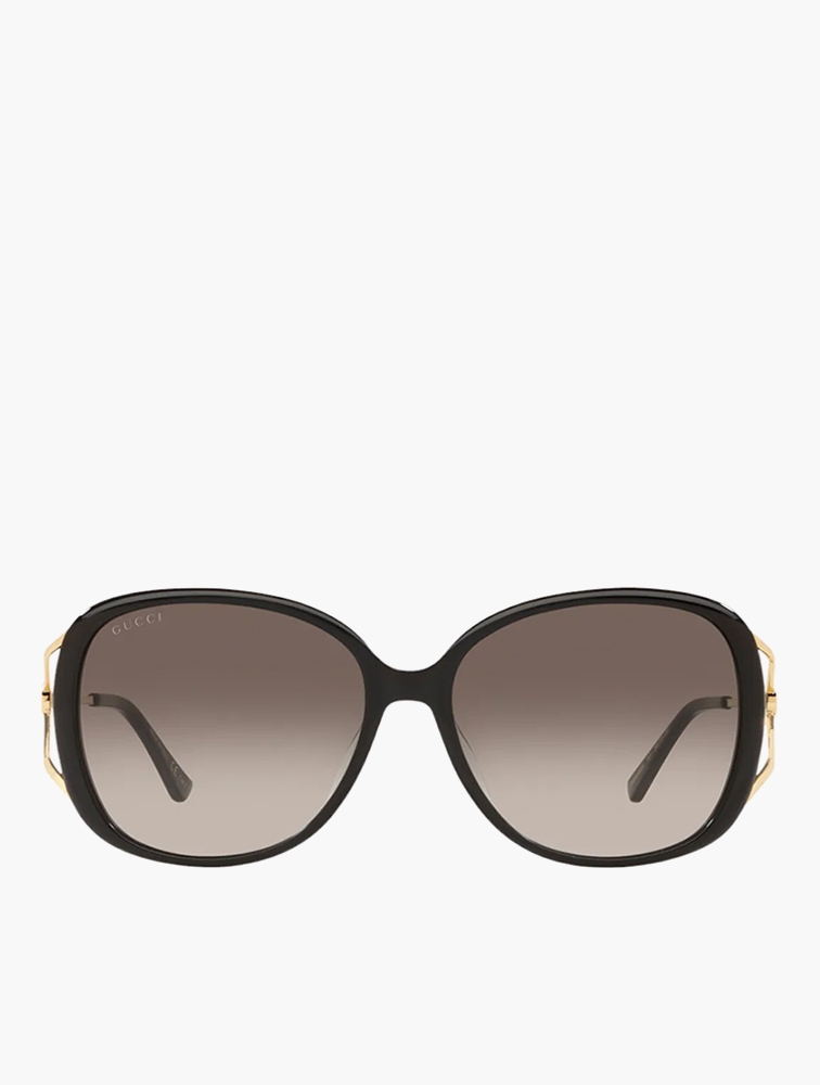 Gucci black round sales sunglasses